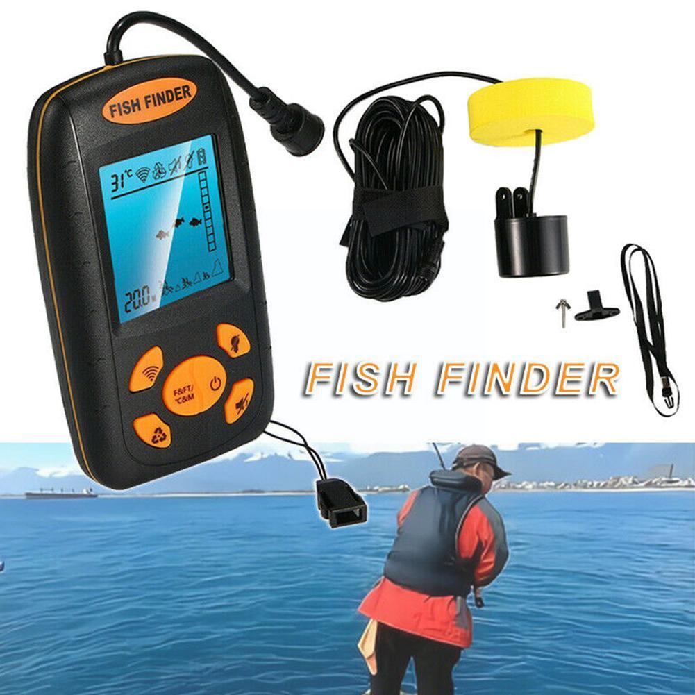 Portable Ultrasonic Wireless Fish Finders Fish Position Camera Waterproof Fishing Fish Underwater Monitor Ice Find B9t3