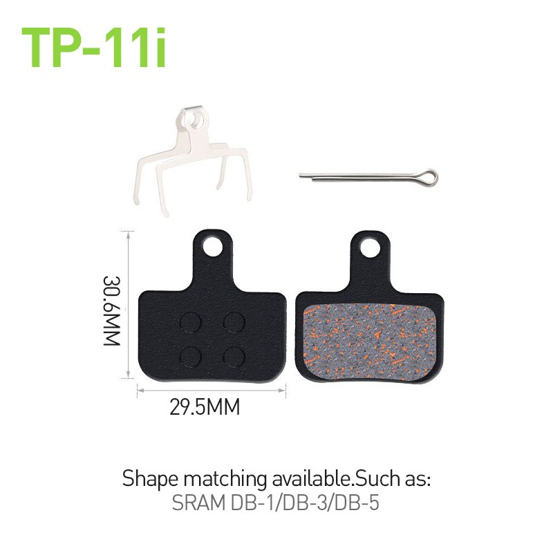 Pastillas de freno para bicicleta de montaña, 4 pares, semimetálicas, freno de disco hidráulico, para BB5, M355, M446, SHIMANO, SRAM, AVID, HAYES
