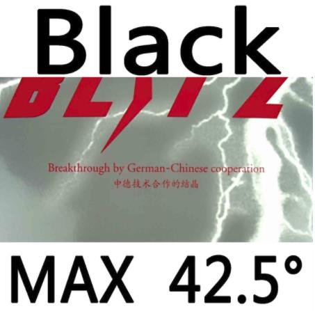 PALIO BLIT&#39;Z / BLITZ (Made in Germany) BLIT-Z Table Tennis Rubber Palio Ping Pong Sponge: Black MAX H42.5