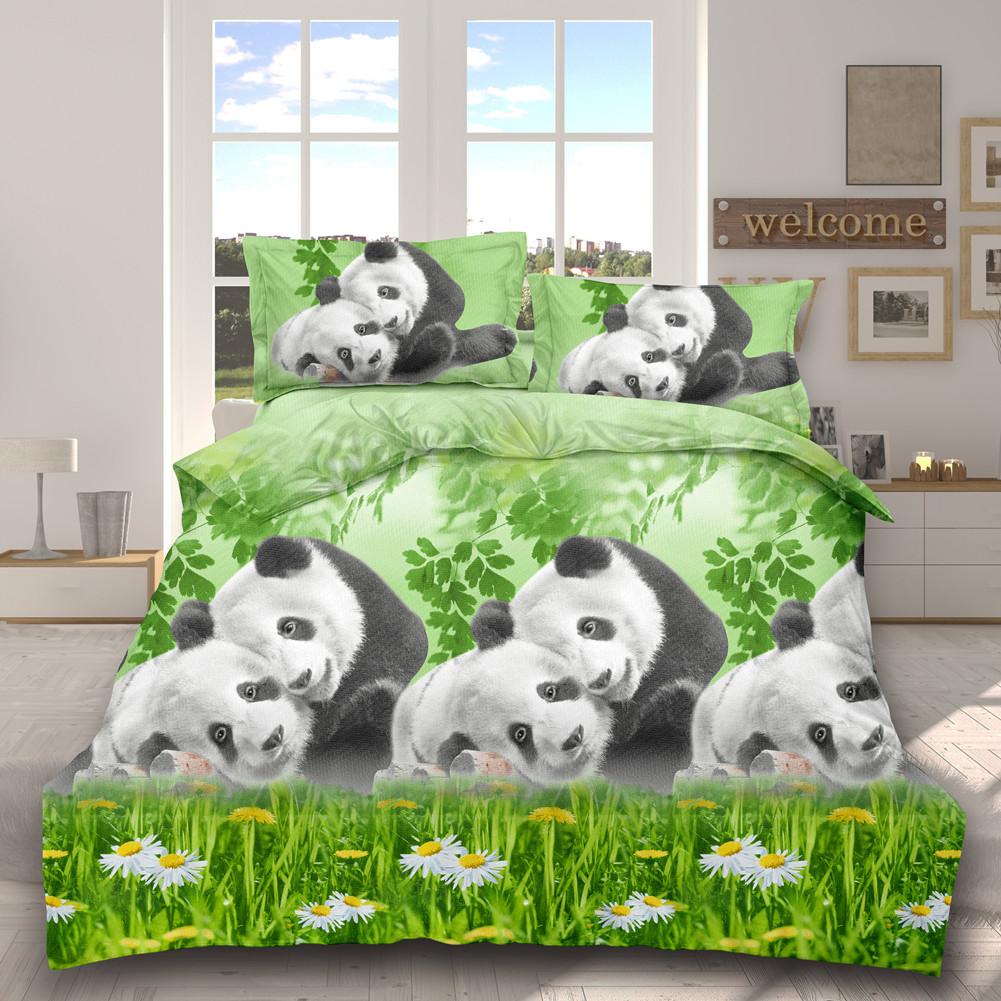 4 Stks/set 3D Gedrukt Stijlvolle Bed Set Laken Dekbedovertrek Kussenslopen Bruiloft Housewarming Decoratie: C