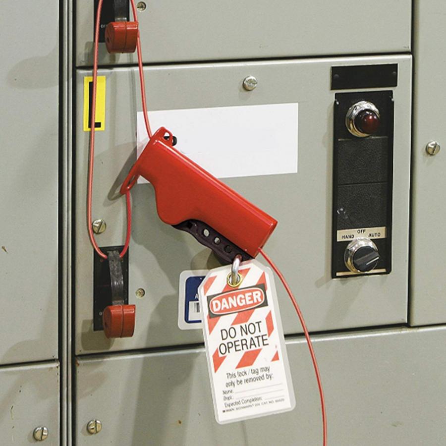 Adjustable Nylon Cable Lockout Irregular Industrial Equipment Safety Lock Device 1.6m / 5.2ft