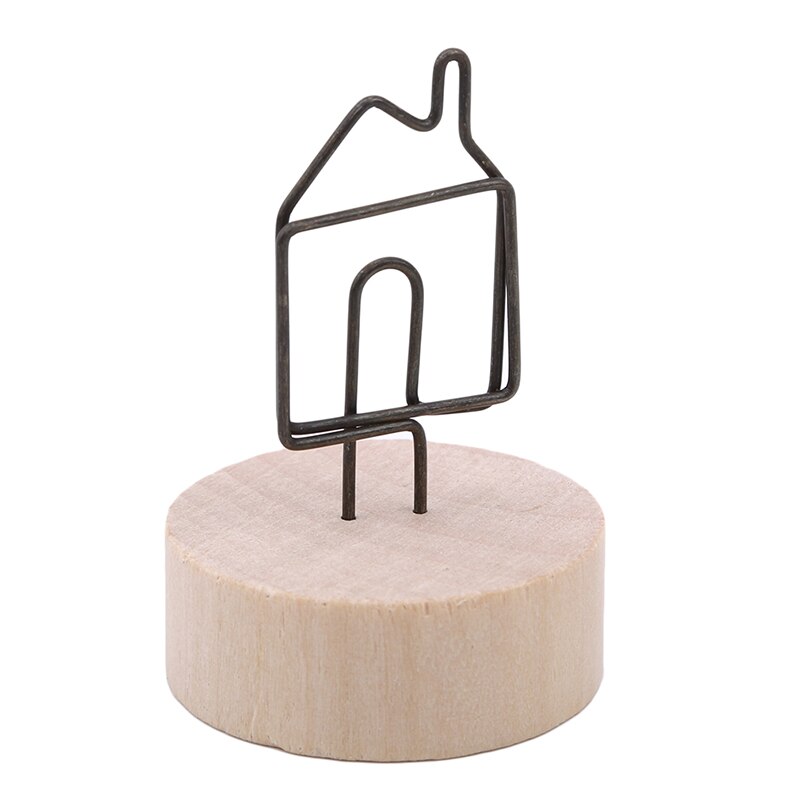 Log Clip Photo Folder Menu Number Log Clip Holder Wedding Party Table Decoration: house