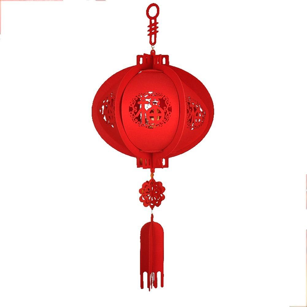 Hanging Assembly Happy Year Good Luck Chinese Lantern Chinese Red Lantern Spring Festival Lucky Lantern Beautiful Ornaments: Default Title