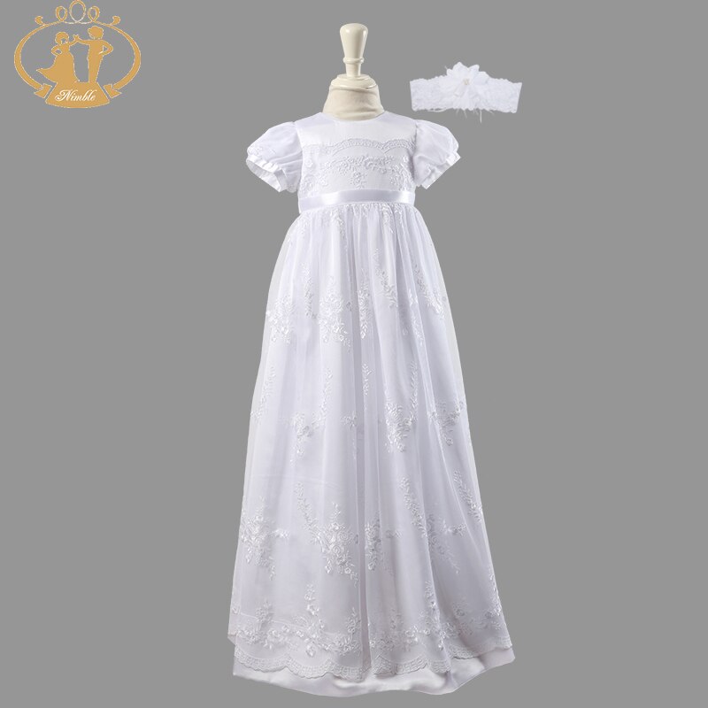Kvikk baby jente kjole dåp kjole kjole dåp slitasje første nattverd til jente vestido infantil bautizo baby jente klær