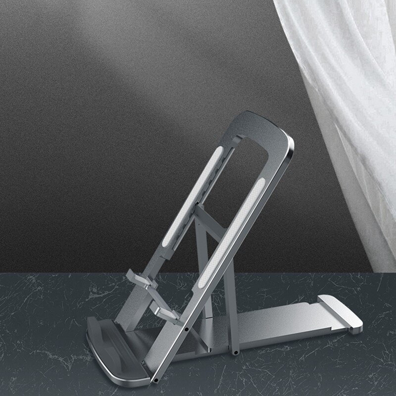 Uchwyt na telefon komórkowy składany uchwyt na biurko ze stopu aluminium z regulowanym kątem uchwyt na Tablet