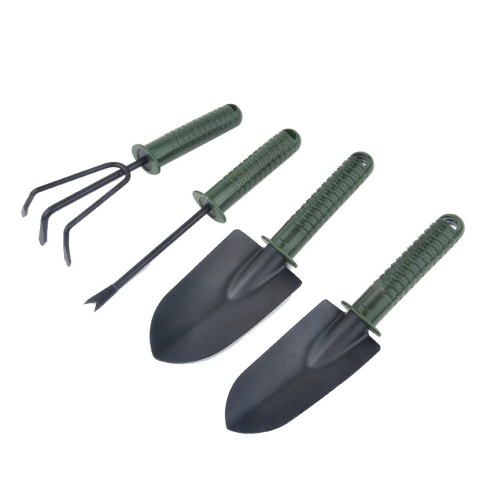 4 stuks tuingereedschap schep buiten volwassen ijzeren troffel schep hark cultivator tuinieren _wk: Default Title
