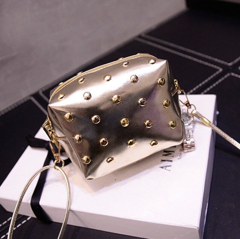 Rivet Mini Bags for Women 2022 Leather Messenger Bags Shoulder Bag Women Crossbody Female Handbags Ladies Cute Bolsas Femininas