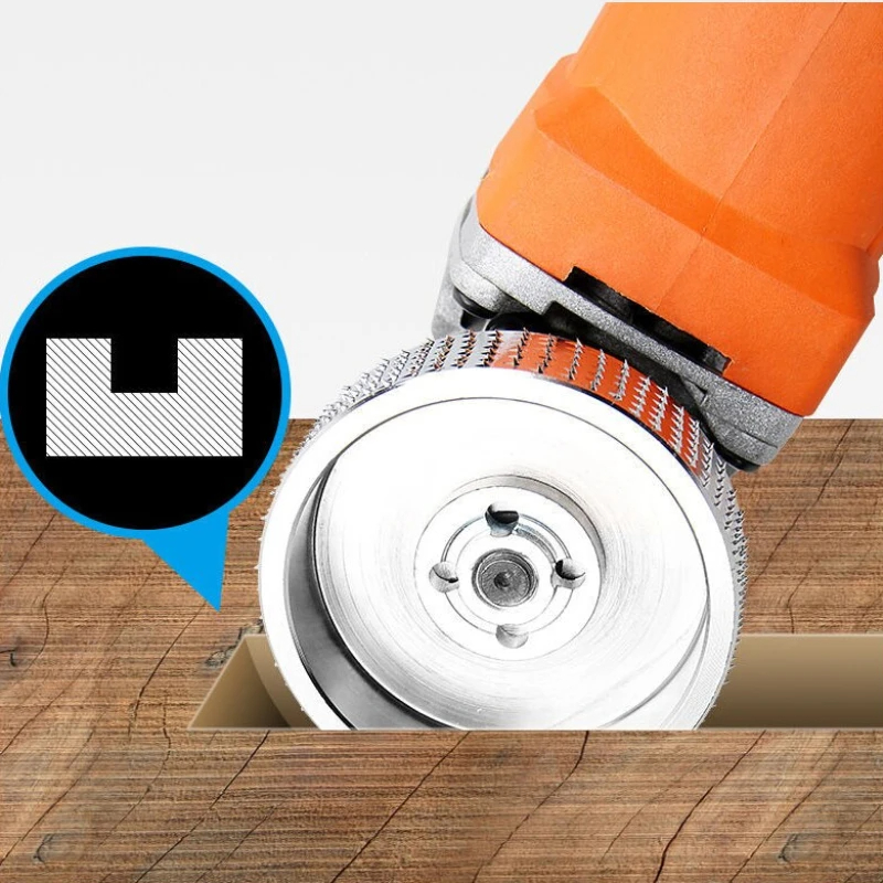 Träsnideri skivslip trä volframkarbid slipskiva slipmaskin formningsskiva borrning träslipning snideriverktyg (silver)