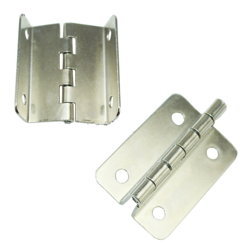 Charnière de porte de meuble couleur blanc/argent, Double charnière pour décor, décoration de meuble, Style ancien et Vintage, 41x18*13mm,12 pièces