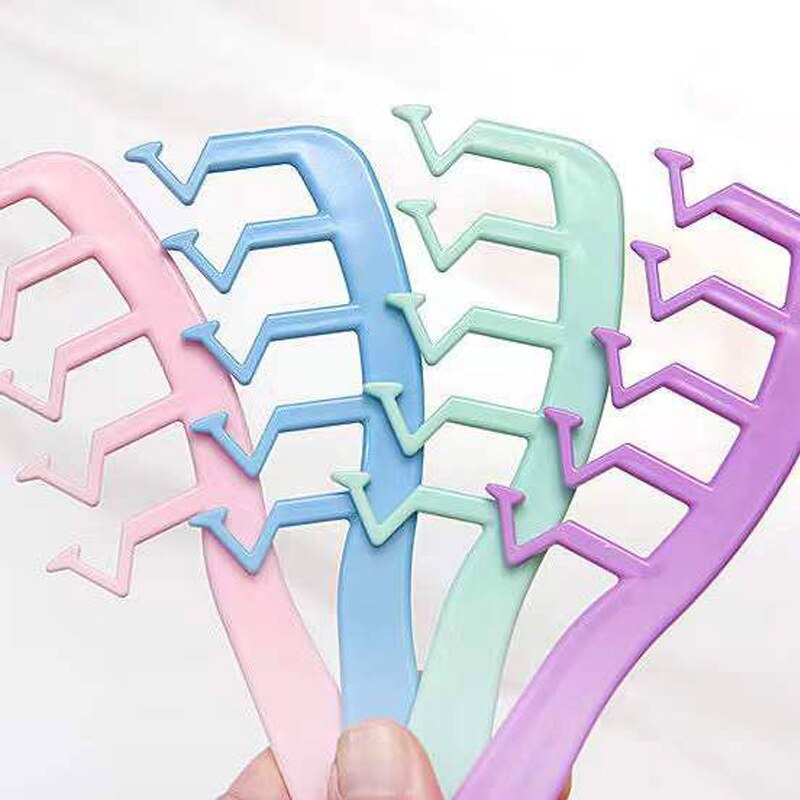 Hår fluffigt kam hår stil kam omedelbart hår volymizer lockigt fluffigt hår styling kam hår slits täcke z form kamborste: 1pc slumpmässig färg