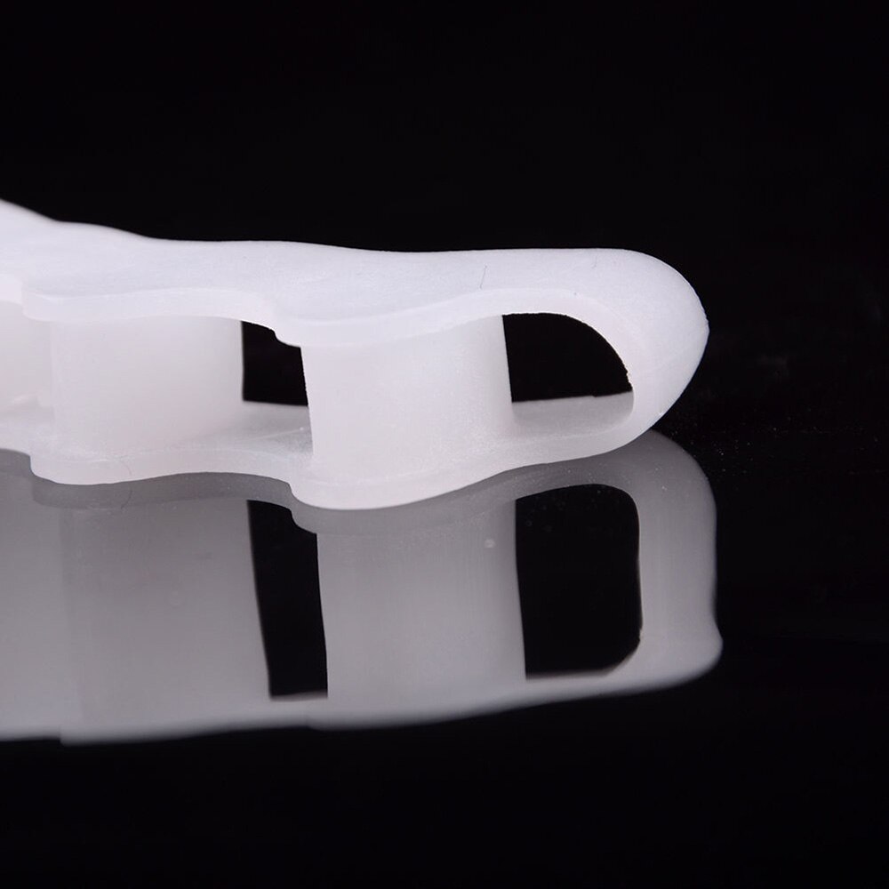 Corrector para dedo del pie, separadores de dedos de los pies de Gel de silicona, estiradores ortopédicos, alineación correcta, superposición de los dedos, 1 par = 2 uds.