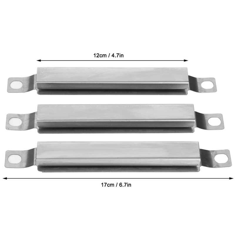 6Pcs Barbecue Grill Crossover Adjustable Channel Tubes Barbecue Stainless Steel Gas Repair Part Kit BBQ Grill Replacement