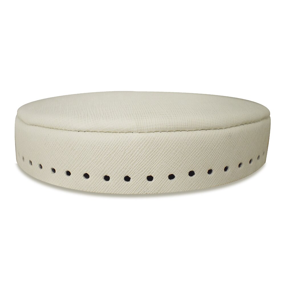 Bolso de cuero Base Shaper Bottom Knitting bolsos de ganchillo piezas para bolsos accesorios mujer bolso inferior hecho a mano redondo Craft almohadilla de ganchillo: White