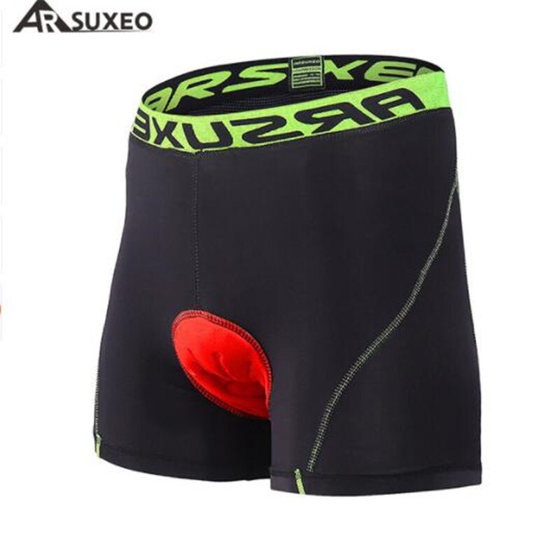 Arsuxeo Heren Fietsen Ondergoed Shorts 3D Padded Fiets Mtb Shorts Comfortabele Sport Korte