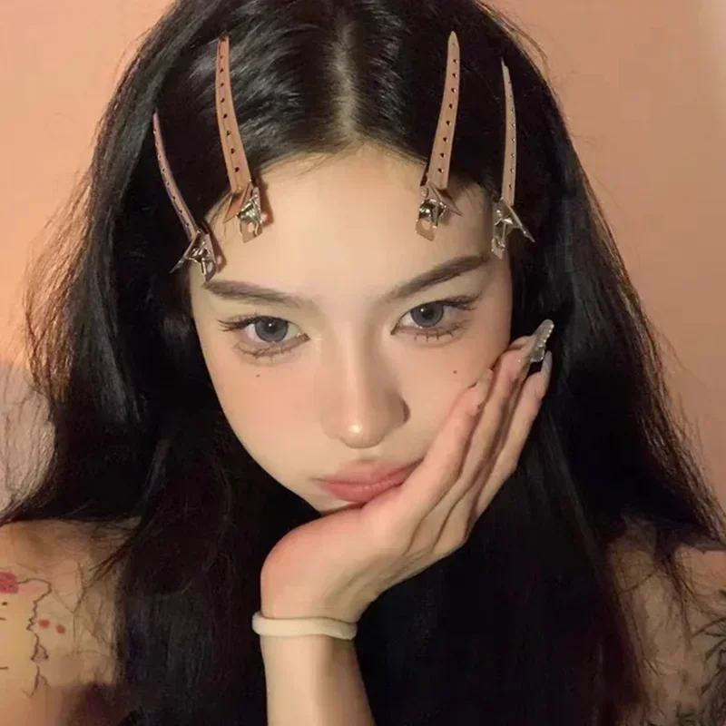 Pinzas para el cuidado del cabello para mujer, pinzas de corte de peluquería de acero y Metal, herramientas de estilismo para corte de pelo de peluquero, horquilla esponjosa para raíz del cabello