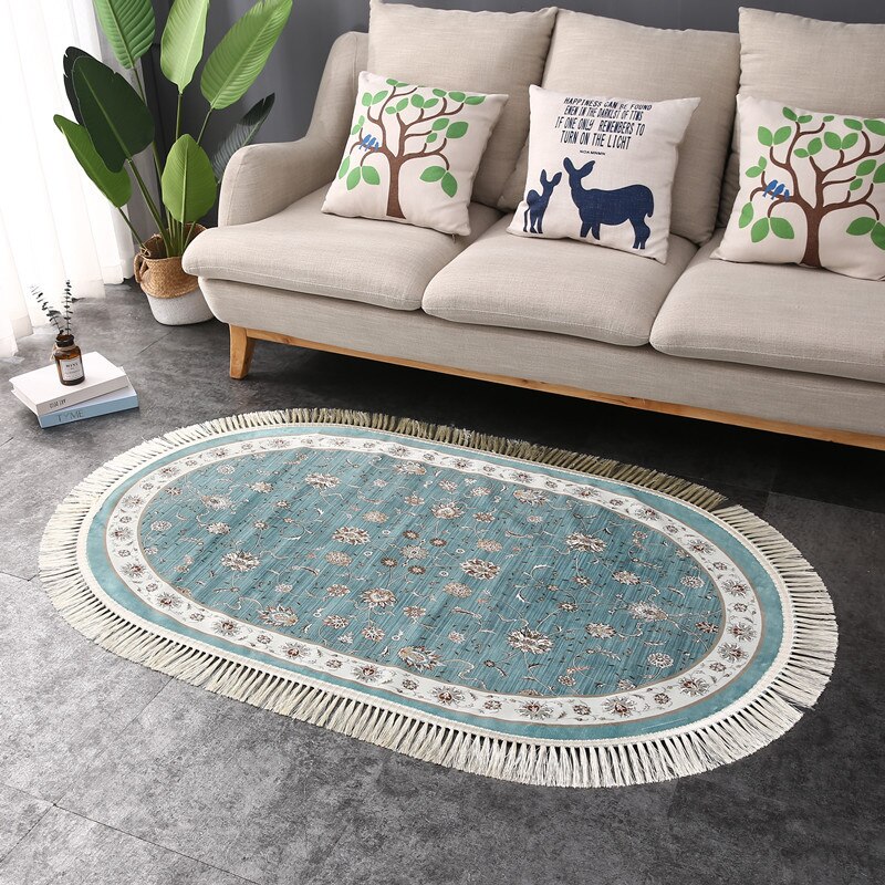Ovale Zachte Tapijten Voor Woonkamer Slaapkamer Kid Kamer Tapijten Thuis Tapijten Vloer Deur Mat Eenvoudige Kwastje Karpetten Delicate europese: 5