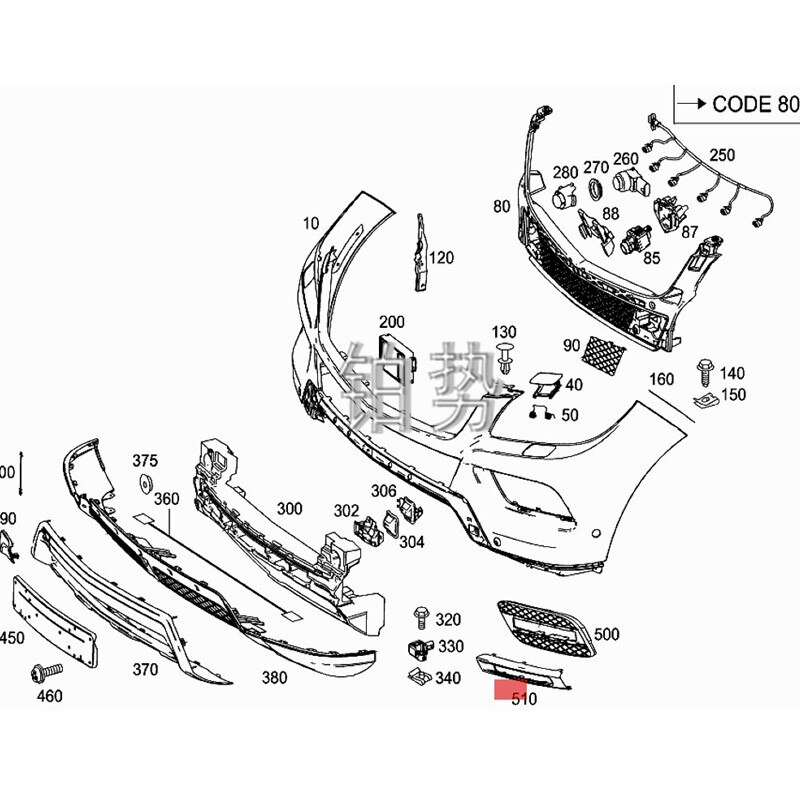 Auto Wheel Trim Cover Rechts Mer Ced Esb Enzml 250 Gl E250 Gl E350 Ml 300 Gl E400 W166 bumper Decoratieve Bescherming Molding