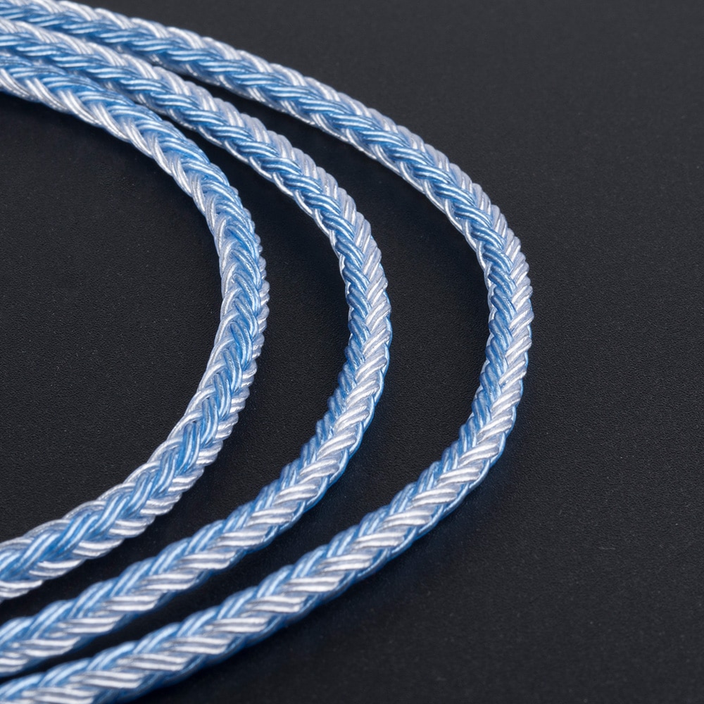 Cavo Auricolari Yinyoo 16 Fili Argentati - 2.5/3.5/4.4MM - Connettori MMCX/2PIN/QDC - per BLON KZ ASX