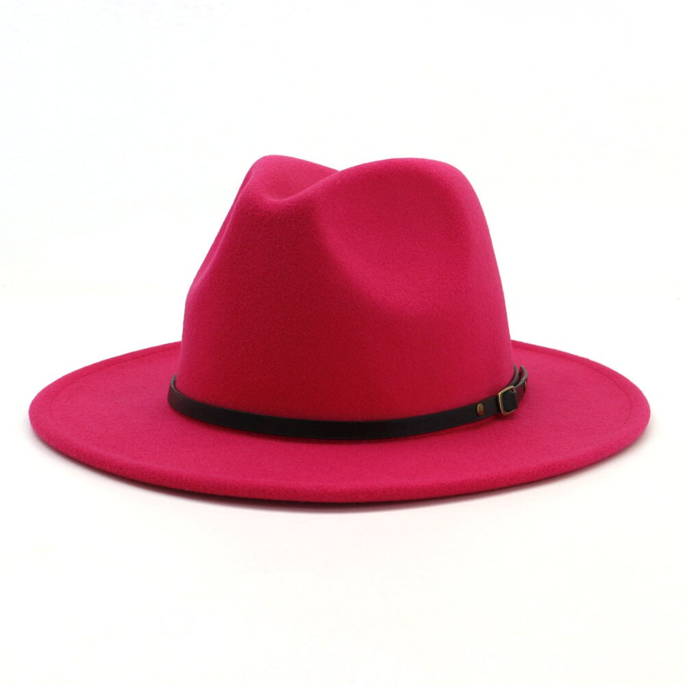 Fedora Hat Women Men Autumn Winter Vintage Felted Jazz Top Hats Ladies Trend Party Wedding Performance Cap Sombreros De Mujer