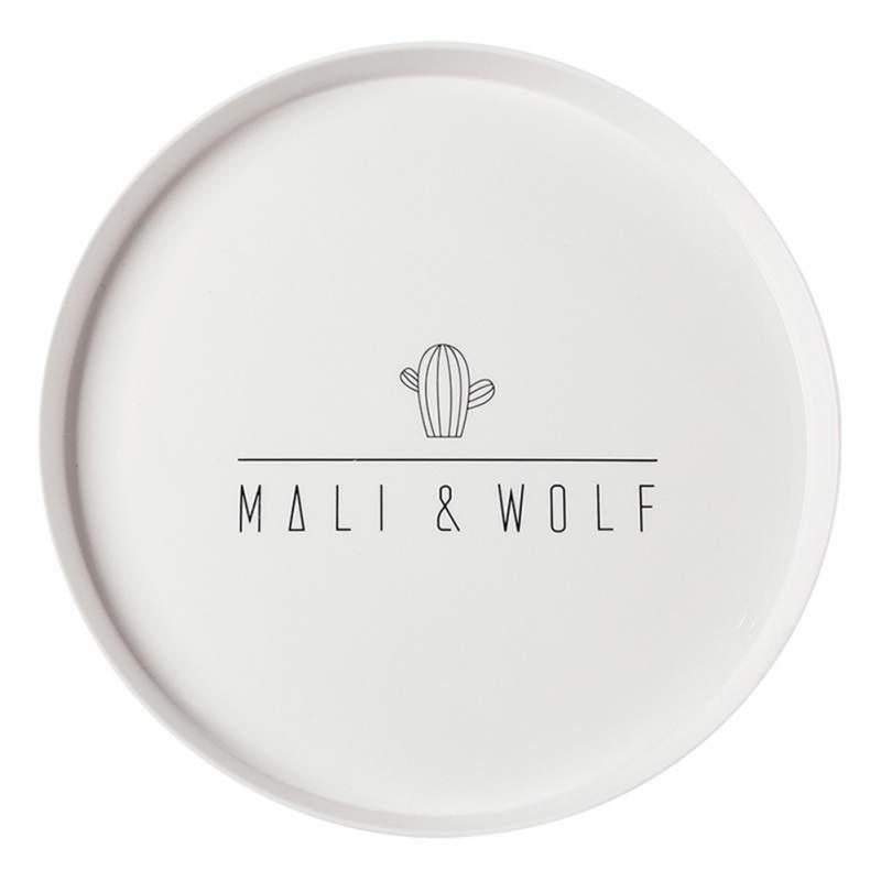 Round Breakfast Plate Tea Cup Tray Dim Sum Plastic Tray Steak Dish Plate Round Steak Dish tableware dinnerware