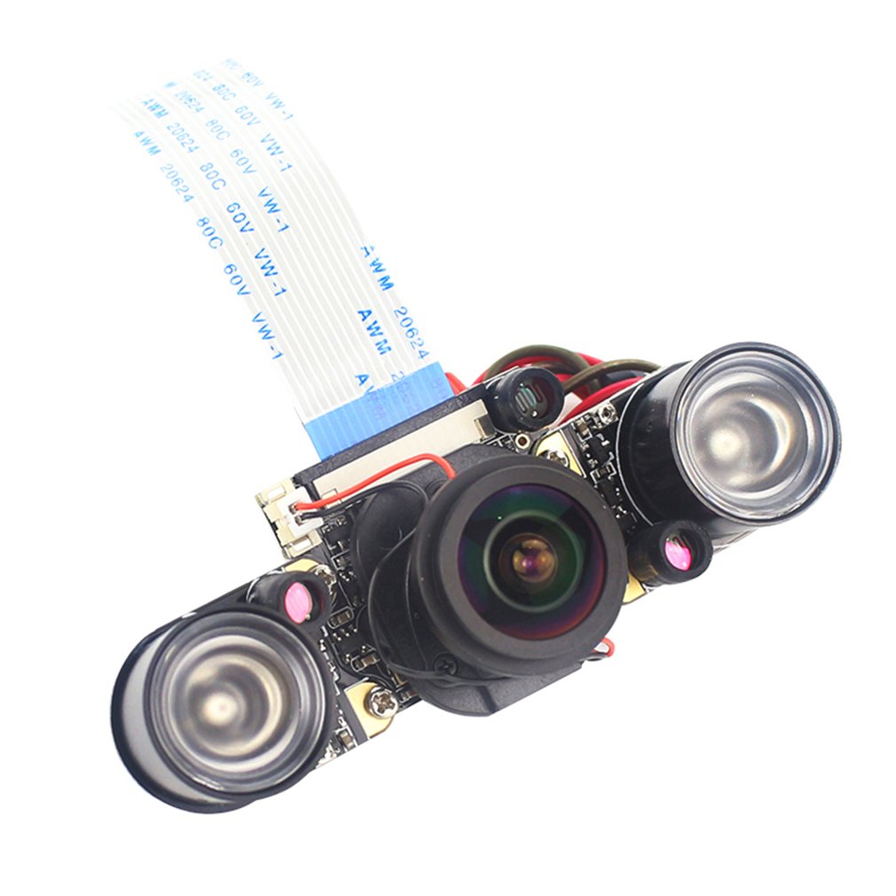 Kamera modul Für Himbeere Pi 4 Modell B/3B +/3B/2B Fisheye Weitwinkel Kamera 175 grad IR-schneiden Automatische Schalt Schild und Nacht