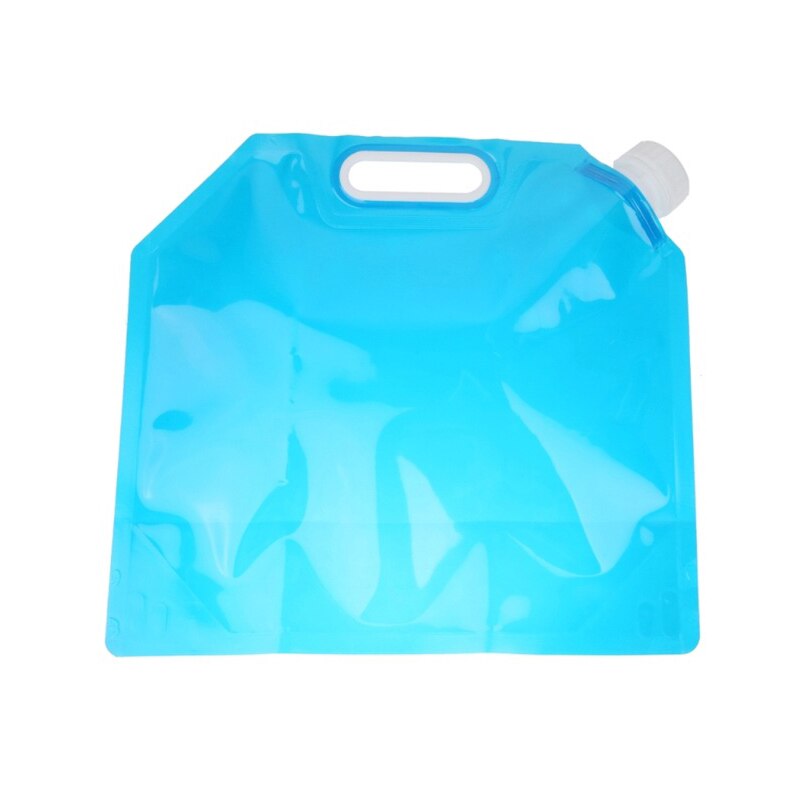 5 litros dobrável saco de recipiente de água esportes ao ar livre viagem acampamento caminhadas equitação sobrevivência portátil dobrável saco de armazenamento de água: 5l