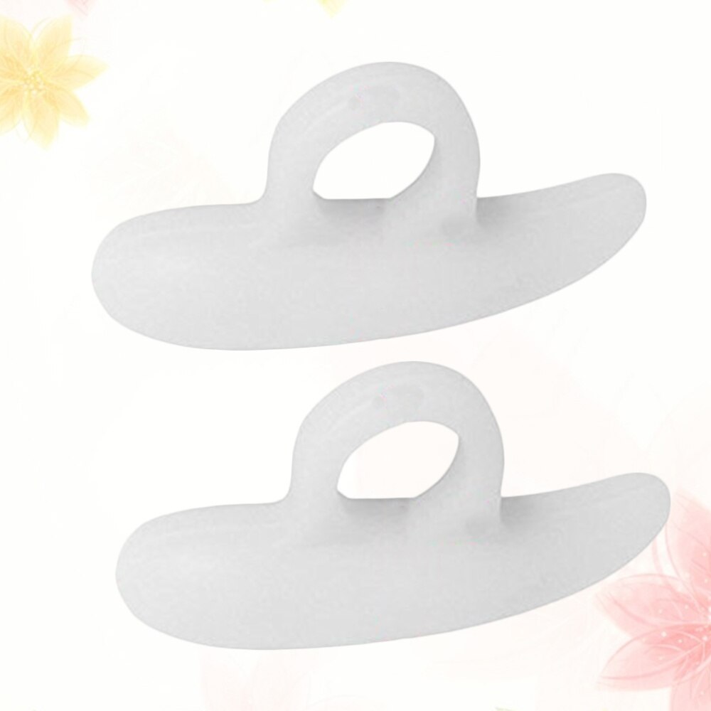 4 Pairs Hammer Toe Correctors Silicone Toe Pads Pedicure Care Protectors for Ladies