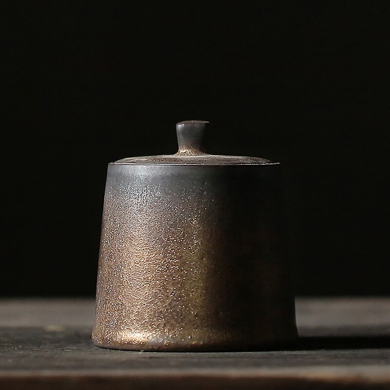 Tangpin japansk keramisk te caddies vintage porslin te behållare för te: Stil a