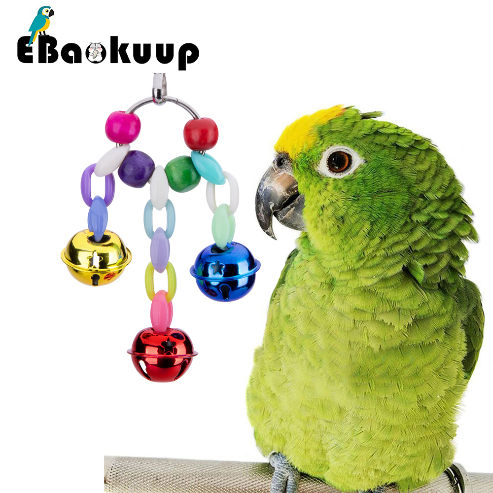 Ebaokuup-Juguetes para morder para loros, jaula de juguete para pájaros, accesorios hechos a mano, suministros para pájaros, speelgoed vogel para cacatúa, pájaros amorosos