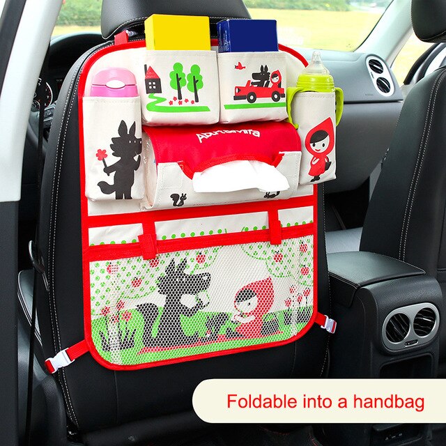 Baby Auto Cartoon Auto Seat Terug Storage Hang Bag Organizer Auto-Styling Product Opruimen Baby Care Interieur Achterbank protector: Classic 6