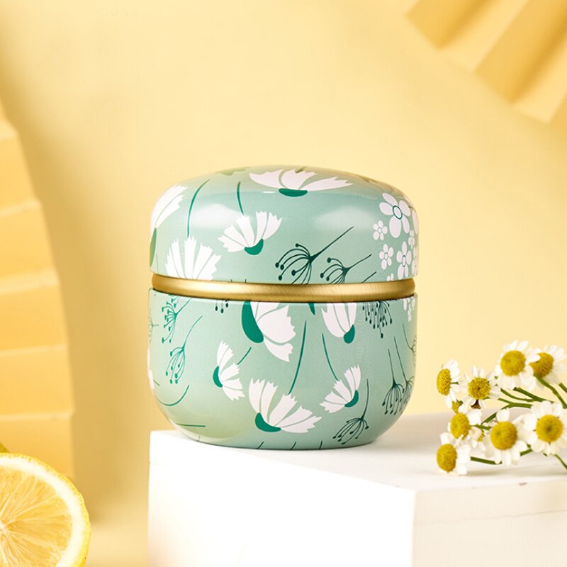 Japanese Style Kitchen Tea Box Jar Storage Holder Sweetmeats Candies Cans Teaware Tea Coffee Tin Containers Storage Box: 9-1PC