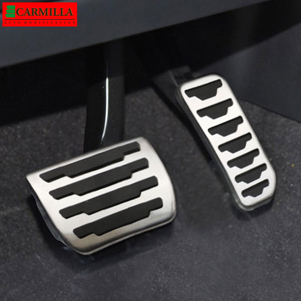 Coche Carmilla pedales para Jaguar E-ritmo Epace , , , de acero inoxidable de freno para automóvil Pedal de acelerador de protección cubiertas