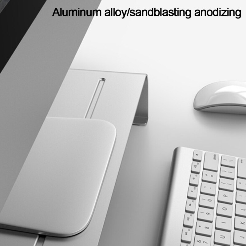 Aluminium Ergonomische Monitor Stand Riser Monitor Stand Voor Laptop Computer Pc Printer Metaal Monitor Riser Stand