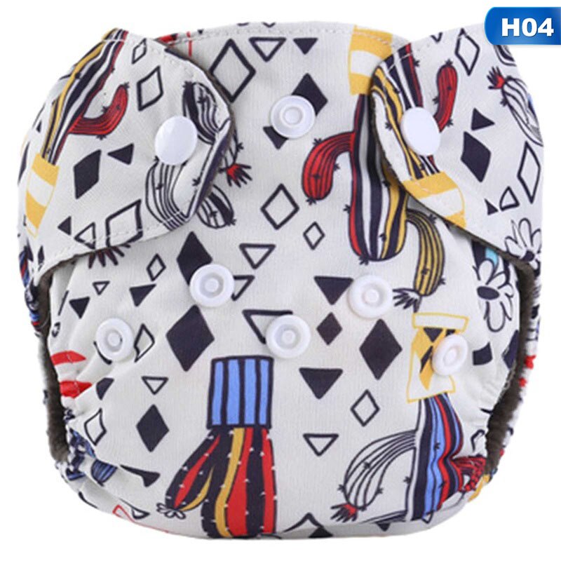 Leuke Cartoon Pttern Luier Voor Baby Kids Bamboe Houtskool Ultradunne Pasgeboren Baby Luiers Nb Aio Doek Luier Fit Voor 0-3Kg: DP0057H04