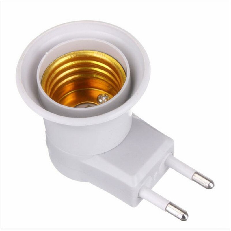 1Pcs E27 LED light Male Sochet Base type to AC Power 220V EU Plug lamp Holder Bulb Adapter Converter + ON/OFF Button Switch