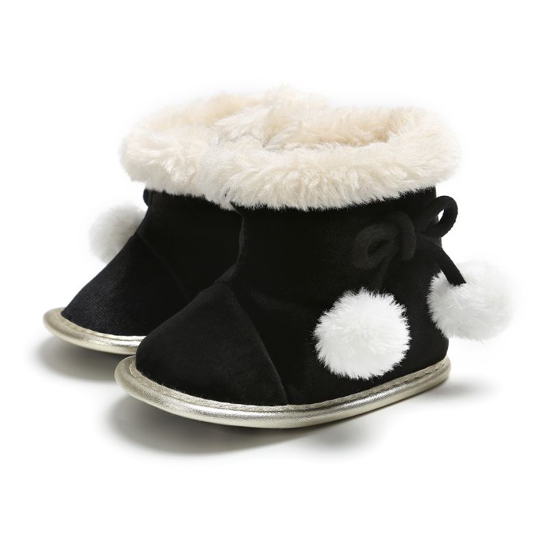Hiver bébé bottes filles chaussures Wram Plus velours russie enfants chaussures chaudes fausse fourrure bottes filles pantoufles: A1 / 0-6 mois