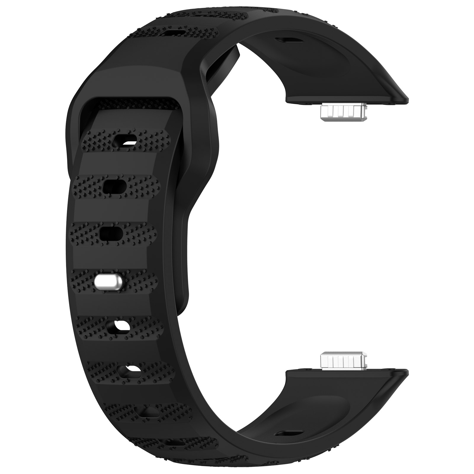 Correa de silicona oficial para Huawei Watch Fit 3, Correa deportiva transpirable de repuesto para reloj inteligente, hebilla de metal para Huawei Fit3 Brlt: Blue White
