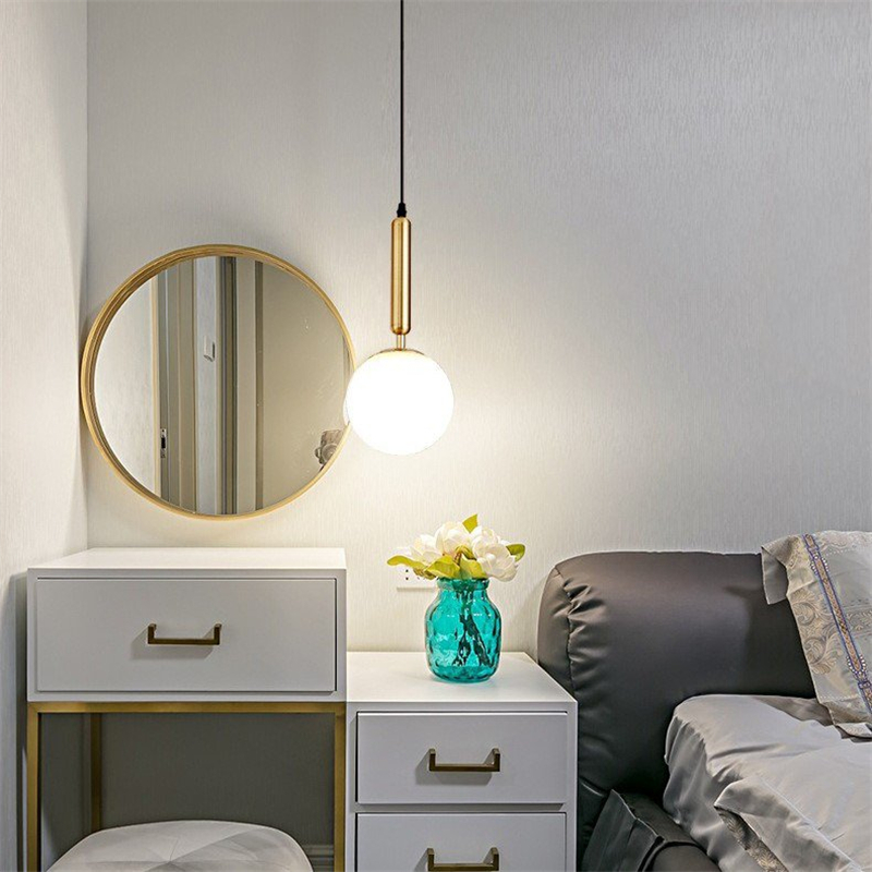 Moderne Milchglas Kugel Pendel leuchten Durcheinander schwarz LED Decke Kronleuchter für Schlafzimmer Lüster Ess treppen Decke Hängelampen