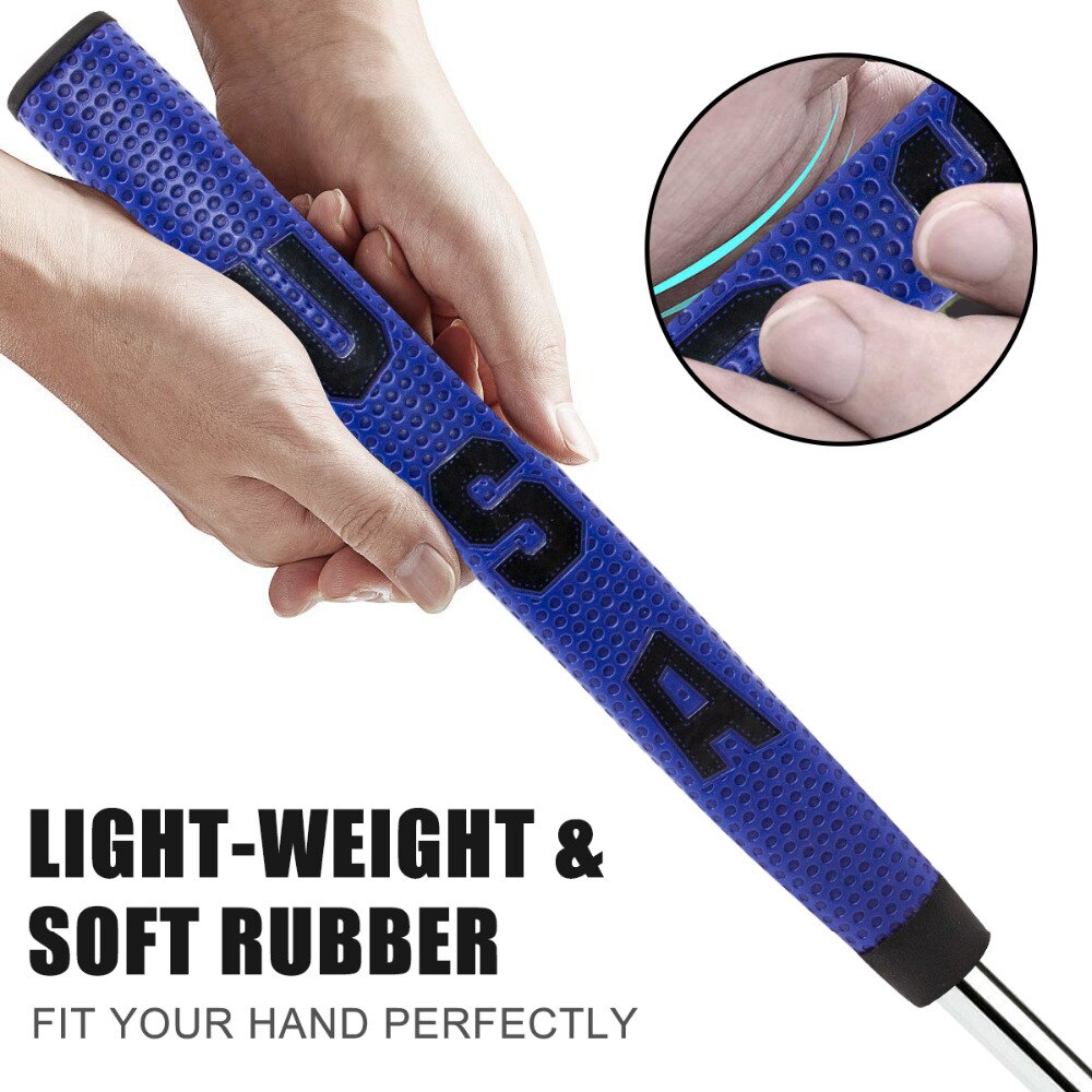 Golf Grip 2.0 Golf Putter Grips Golf Putter Grips with USA Style and Anti-Slip Material Blue Color
