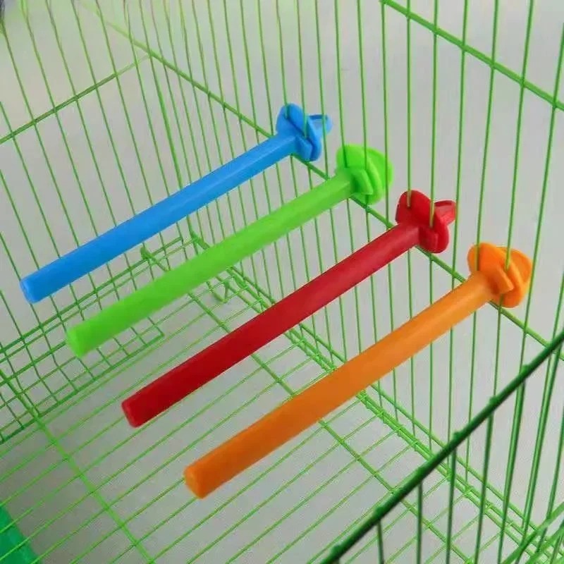 16cm gaiola de pássaro poleiro suporte plástico pássaro finch canário papinho gaiola plataforma plástico pássaro poleiro