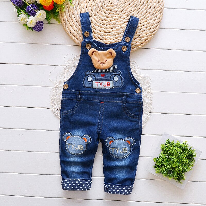 IENENS Boys Long Pants Denim Overalls Kids Boy Jeans Jumpsuit Clothes Clothing Outfits Trousers Baby Dungarees: 2-3 Years