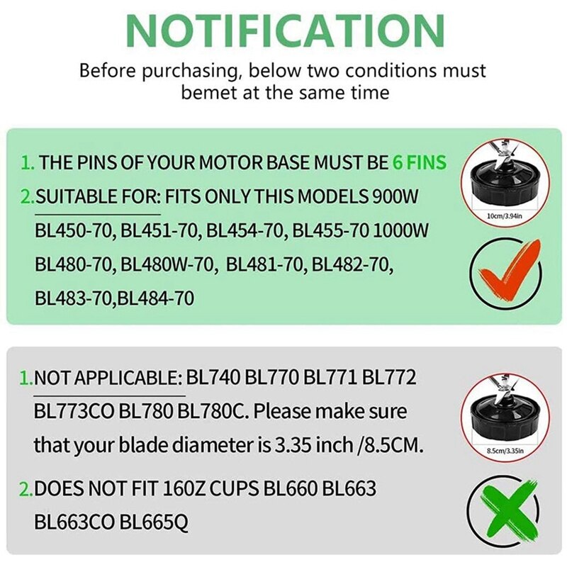 for Ninja 6Fins Replacement Extractor Blade, Ninja Bottom Blade 6 Fins Replacement Extractor Blade
