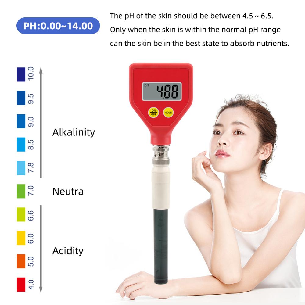 Yieryi Skin PH Tester For Beauty&amp;Health Surface pH Checker for Soil,Leather, Paper, Emulsion