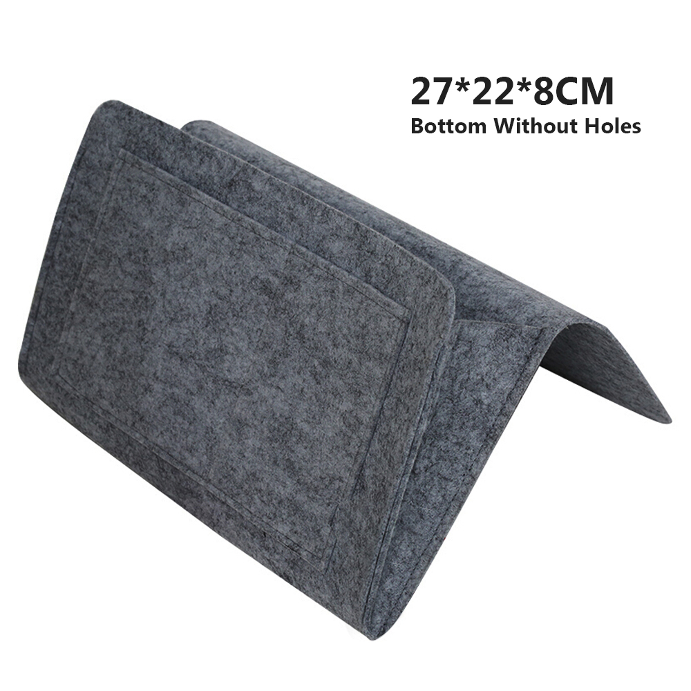 Bedside Hanging Storage Organizer Bed Storage Bag Pocket Felt Dorm Room Book Magazine TV Remote Caddy Bunk Holder ForSofa Table