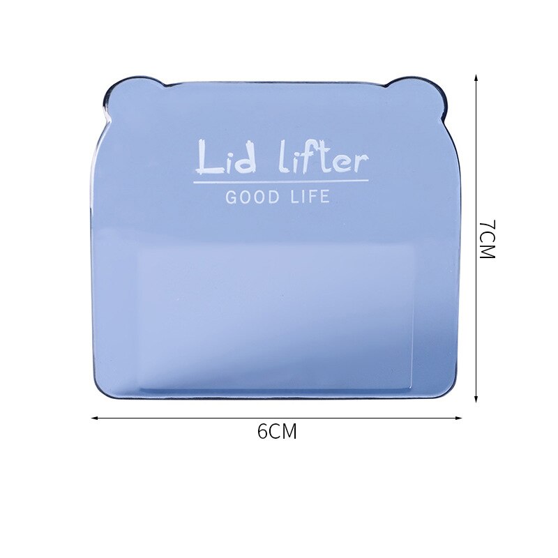 Support de couvercle de siège de toilette, outil de fermeture sanitaire, poignée de levage de couvercle de siège, accessoires de salle de bains, Gadget de maintien propre: Blue