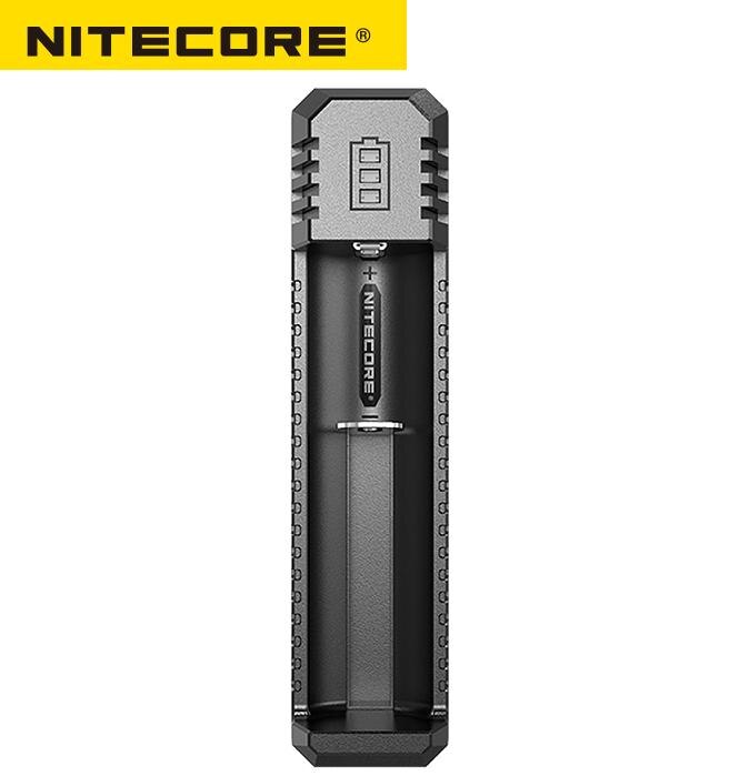 NITECORE UI1 Draagbare USB Li-Ion Batterij Oplader compatibel met 26650 21700 18650 16340 14500 batterij