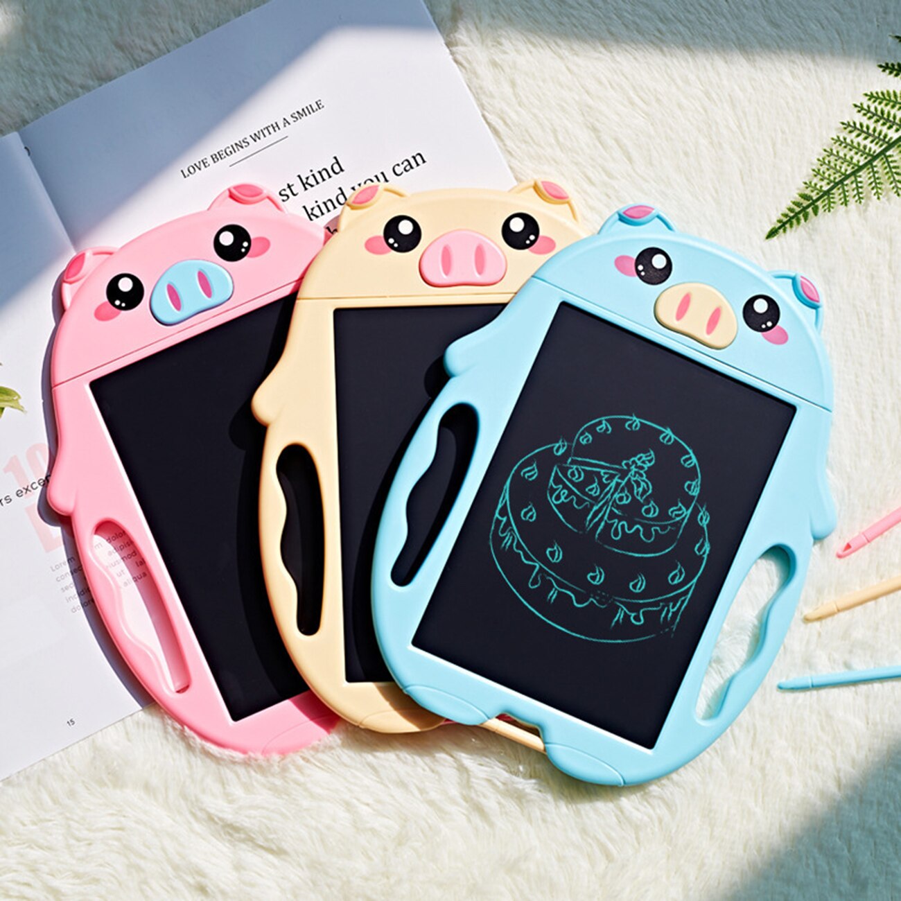 LCD Writing Tablet 9Inch Electronic Writing Doodle Board Drawing Board Smart Paper Drawing Tablet Birthday Educational Toy