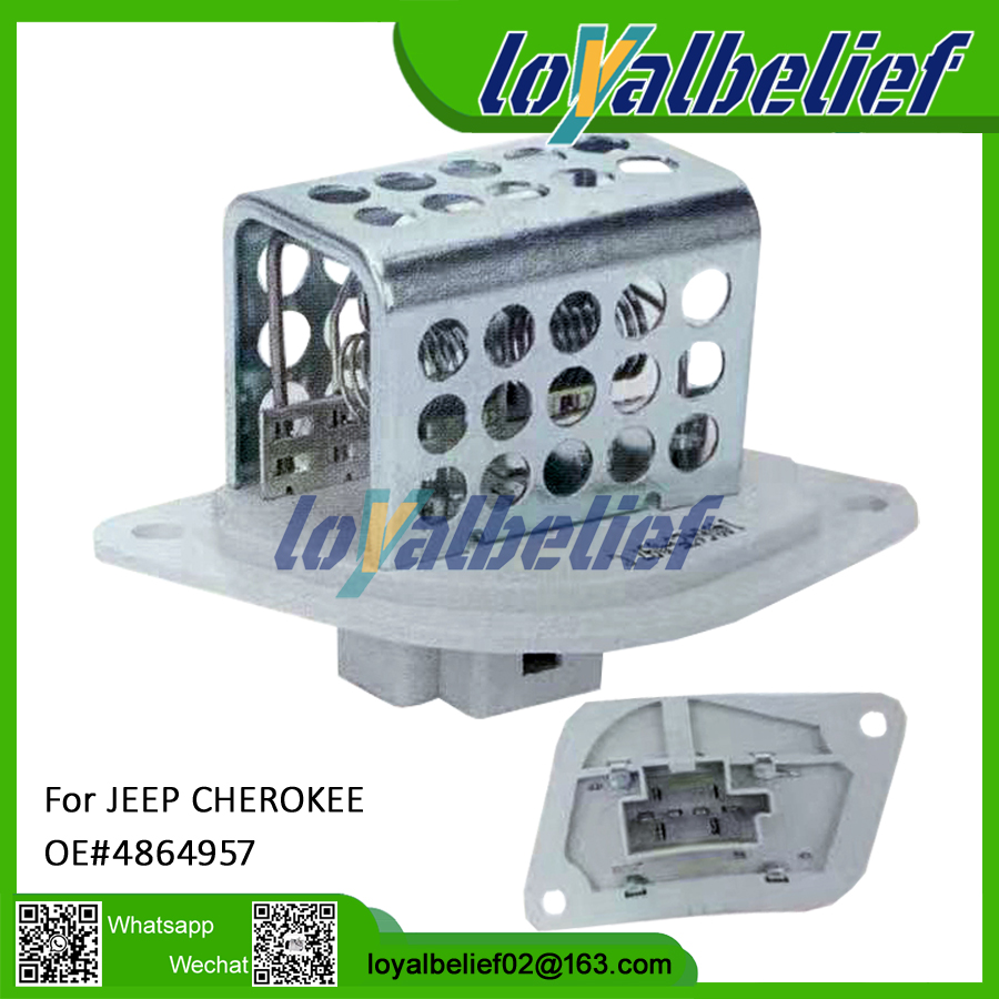 Auto Heater Blower Motor Resistor For JEEP CHEROKEE 4864957 blower control resistor