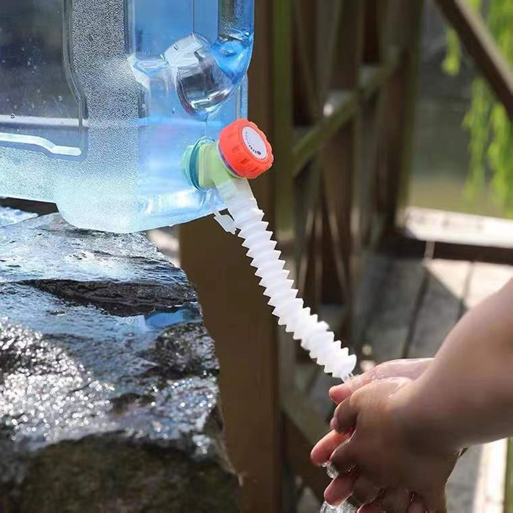 Flexible Faucet Extension Tube Water Bucket Accessories Telescopic Faucet Extender Hose Lengthen Sprinkler for Camping Picnic