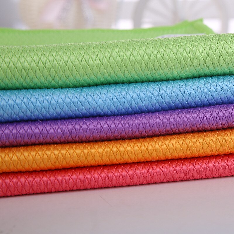 Vinduespudsning doven køkken karklud mikrofiber glas klud 3 par/pak fiskevægt klud